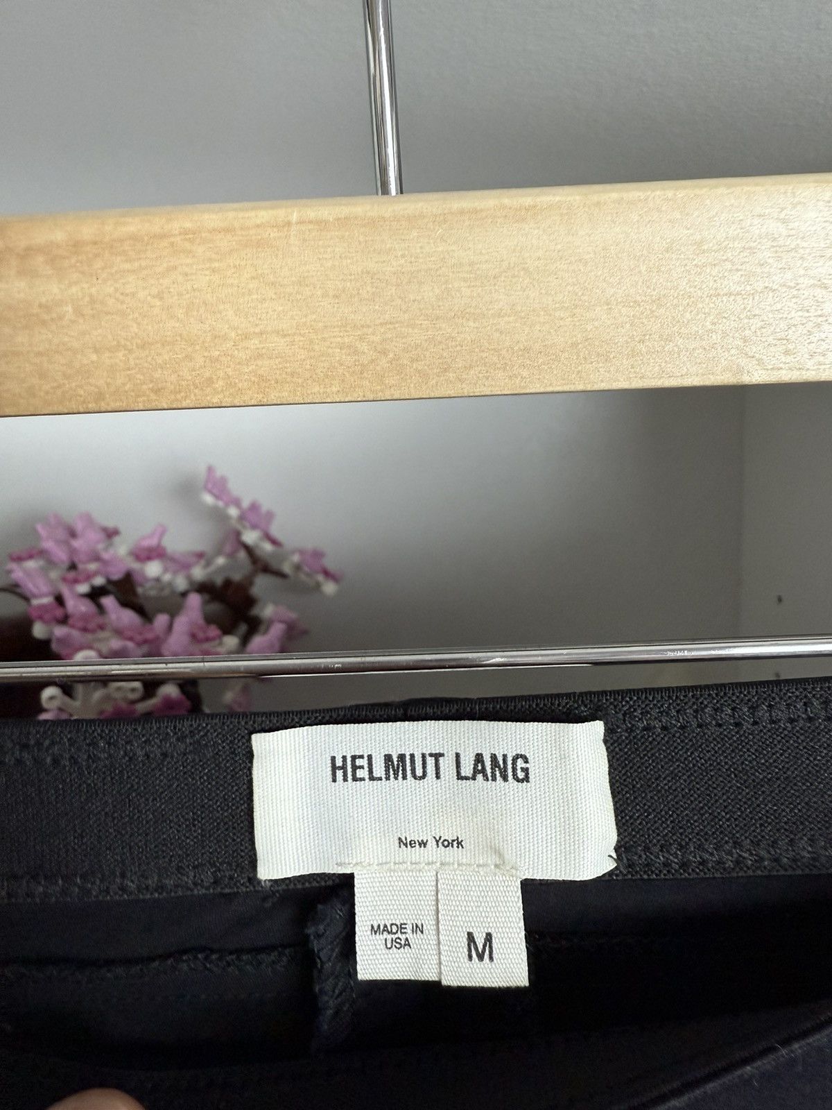 Designer × Helmut Lang Helmut Lang black basic leggings pants M archive opium y2k Size 31" - 3 Thumbnail