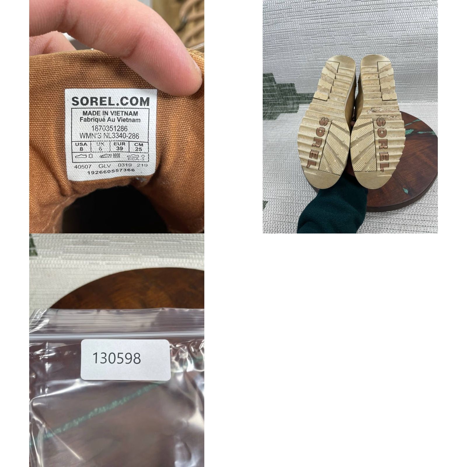 SOREL Sorel Womens Boots Harlow Lace Brown Suede Waterproof Ankle Hiking Size 8 Boots Womens, Brown, Suede, Waterproof, Hiking Size US 8 / IT 38 - 8 Thumbnail