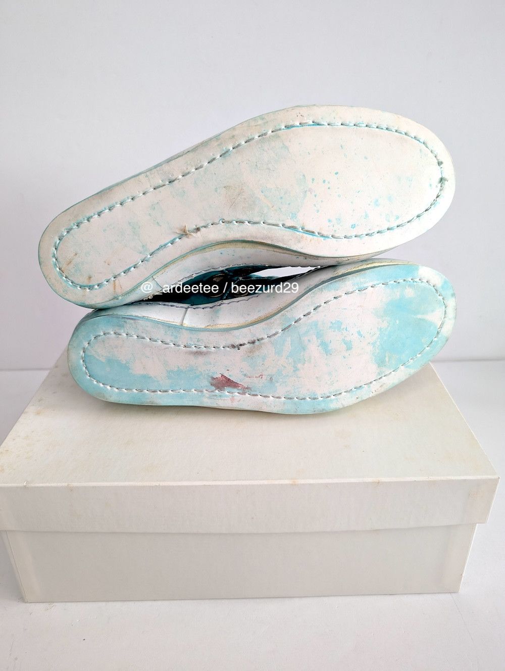 A1923 *NEW* OIL CAVALLO HIGH TOP SNEAKERS MINT Size US 7 / IT 37 - 9 Thumbnail