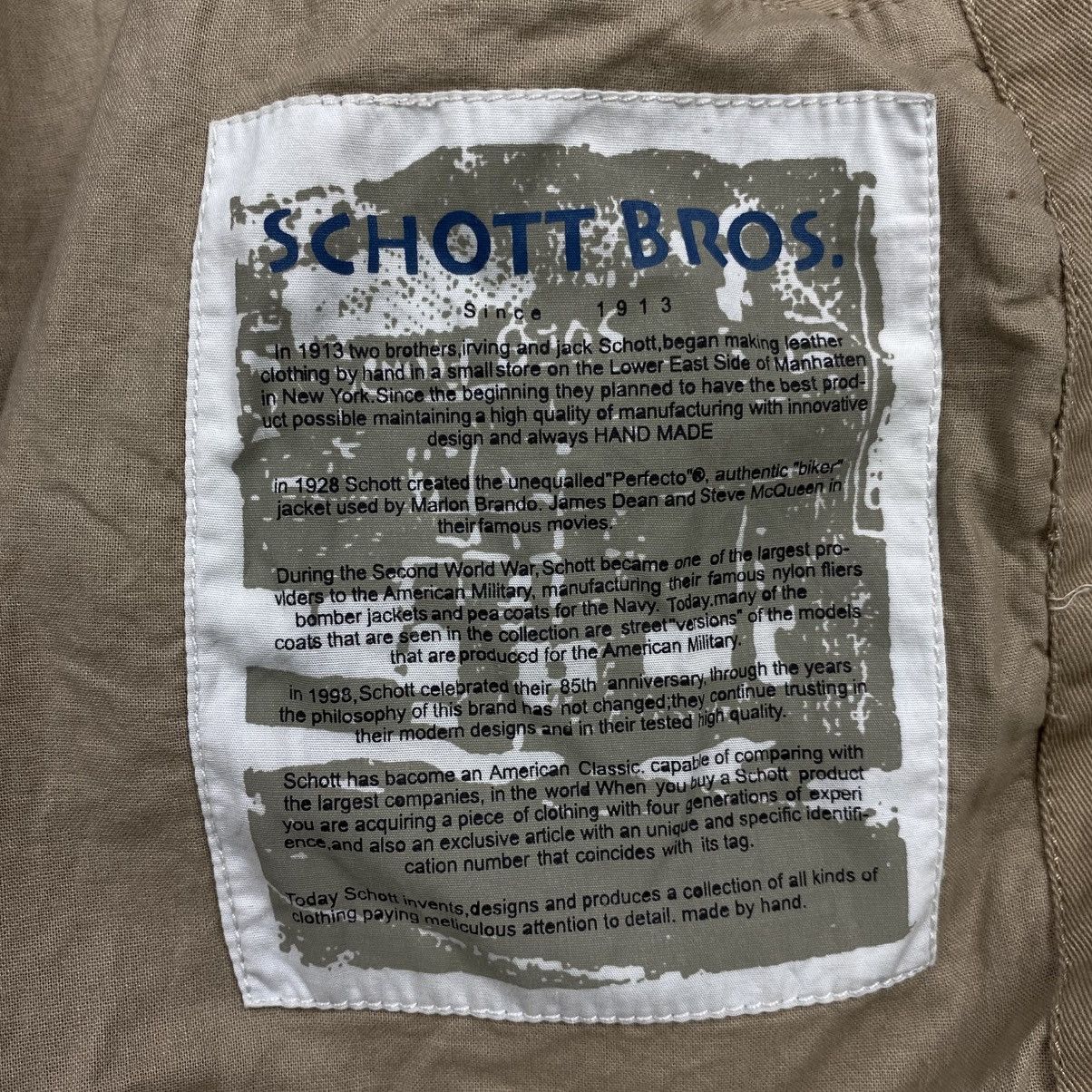 Schott Bros Type A-2 Military Style Bomber Flight Leather Strip Size US XL / EU 56 / 4 - 8 Thumbnail