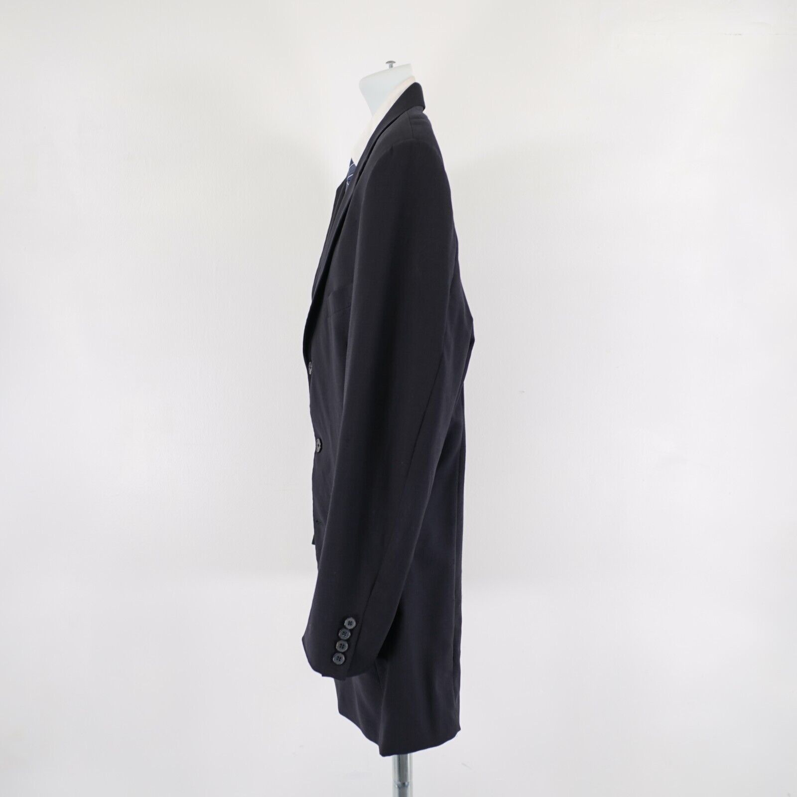 Joseph Abboud DAMAGED Joseph Abboud Thick Textured Wool Blue Suit Jacket 4 Size 42L - 5 Thumbnail
