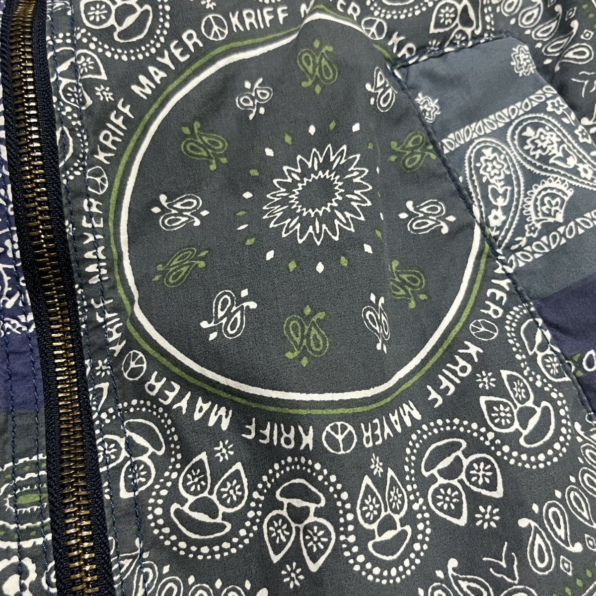 20471120 × Japanese Brand Kriff Mayer Paisley Bandana Print Jacket Size US M / EU 48-50 / 2 - 4 Thumbnail