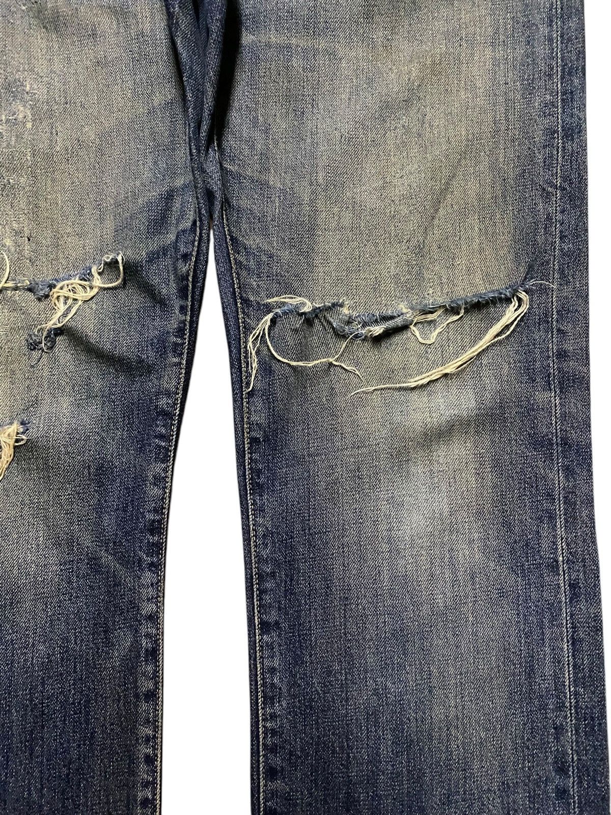 Japanese Brand Vintage Japanese Brand Uniqlo Selvedge Distressed Jeans Size US 34 / EU 50 - 8 Thumbnail