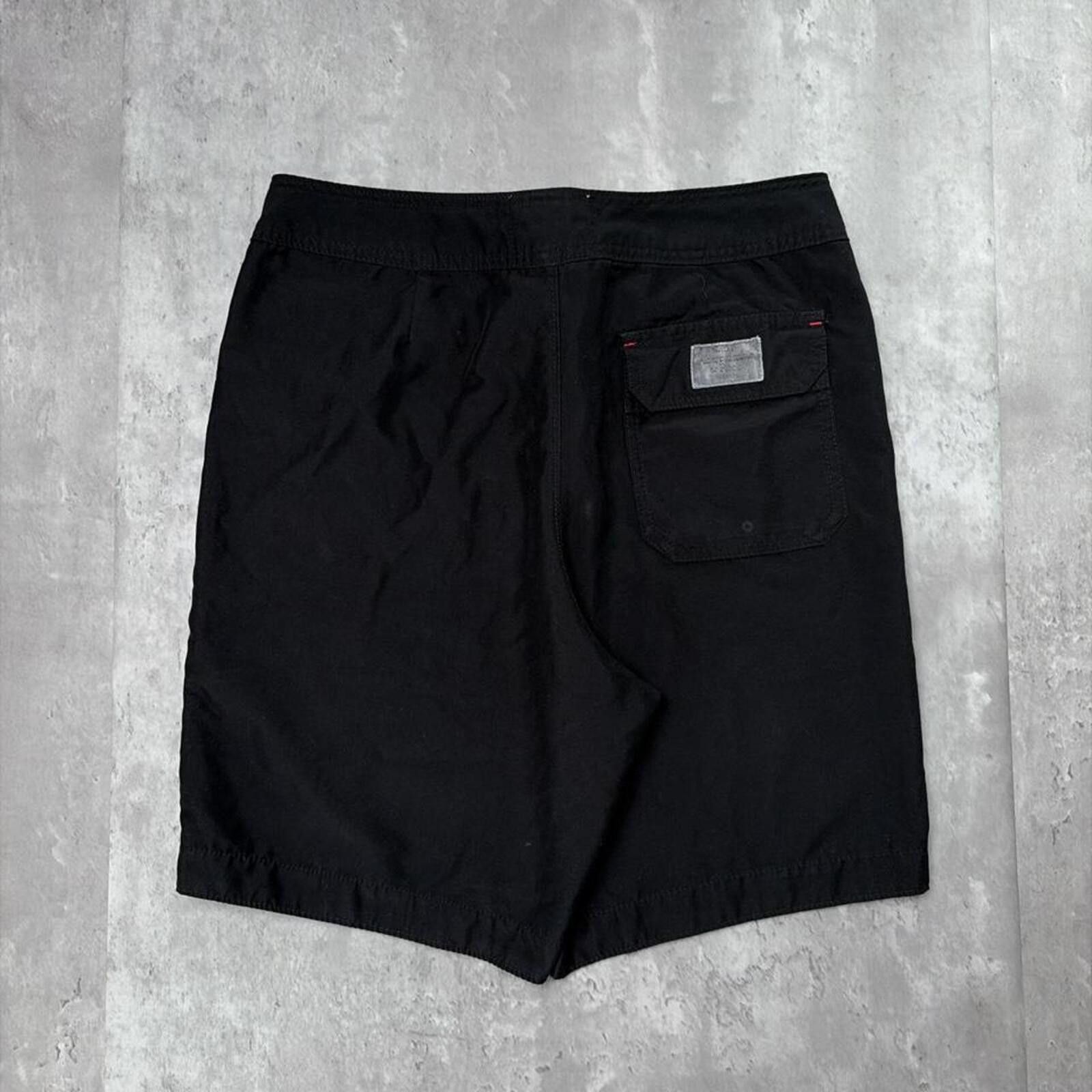Abercrombie & Fitch Y2K Black Abercrombie & Fitch Grunge Surf Baggy Board Shorts Size US 32 / EU 48 - 2 Thumbnail