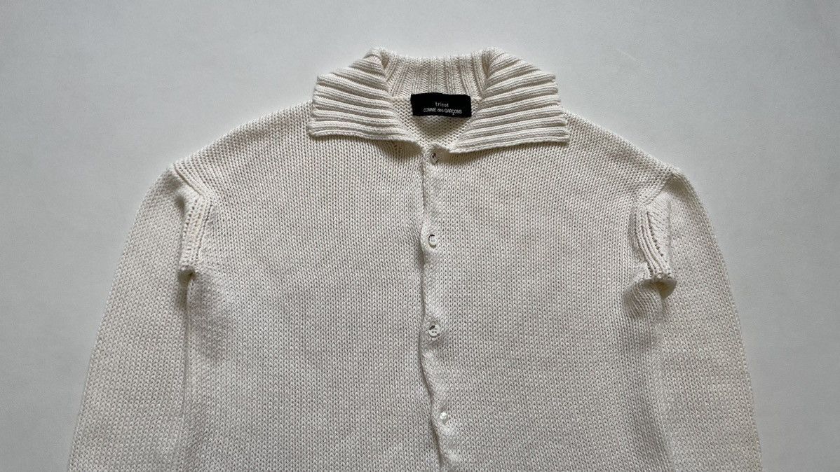 Comme des Garcons S/S 1993 Flared Hem Knit Cotton Cardigan Size M / US 6-8 / IT 42-44 - 3 Thumbnail