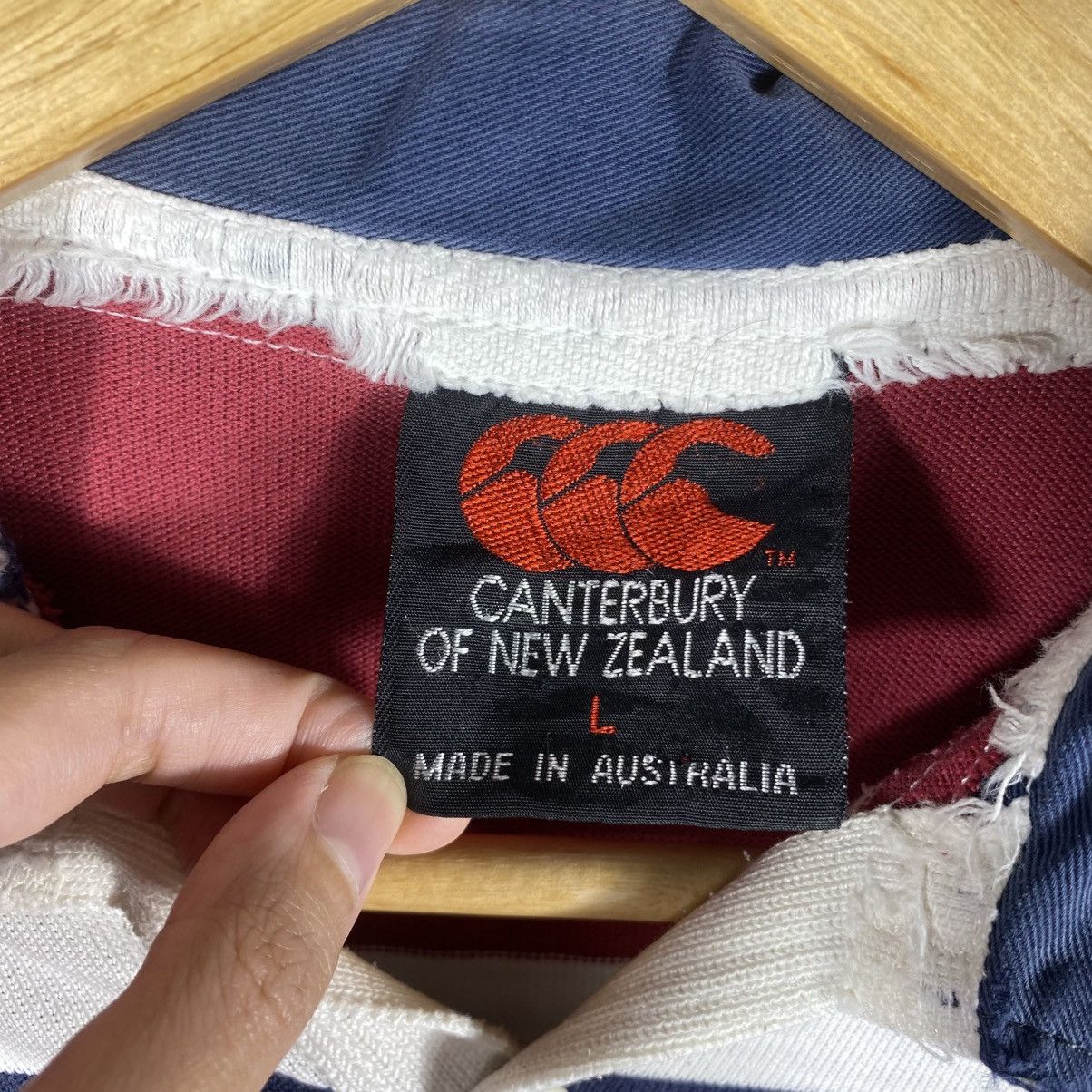Canterbury of New Zealand Vintage 90's CANTERBURY Queensland Striped Polo Rugby Shirt Size US L / EU 52-54 / 3 - 6 Thumbnail