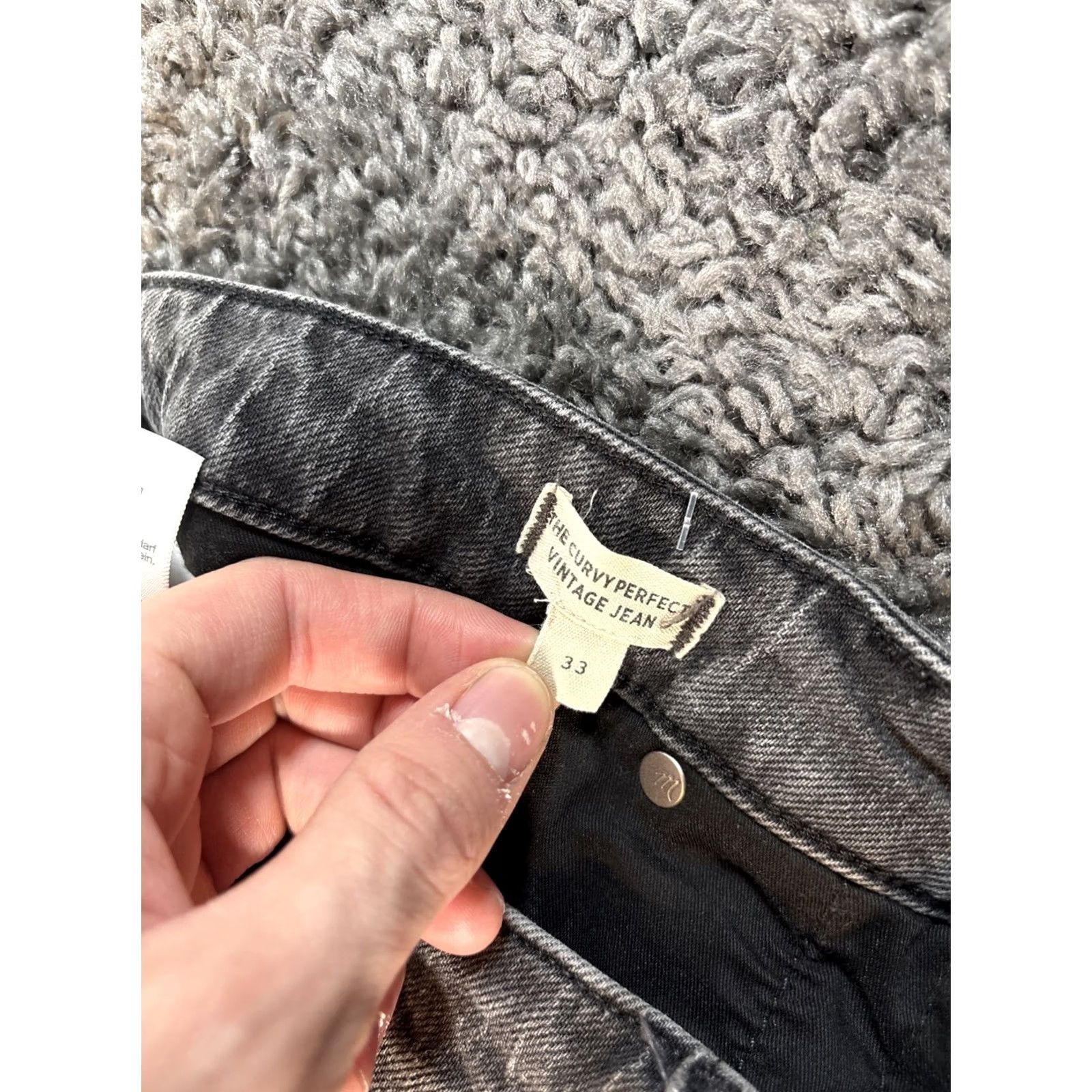 Madewell Madewell Jeans Womens Size 36 Regular 27 Black High Rise 5-Pocket Denim Straight Vintage-Style 90s Bohemian Preppy Size 25" / US 0 / IT 36 - 6 Thumbnail