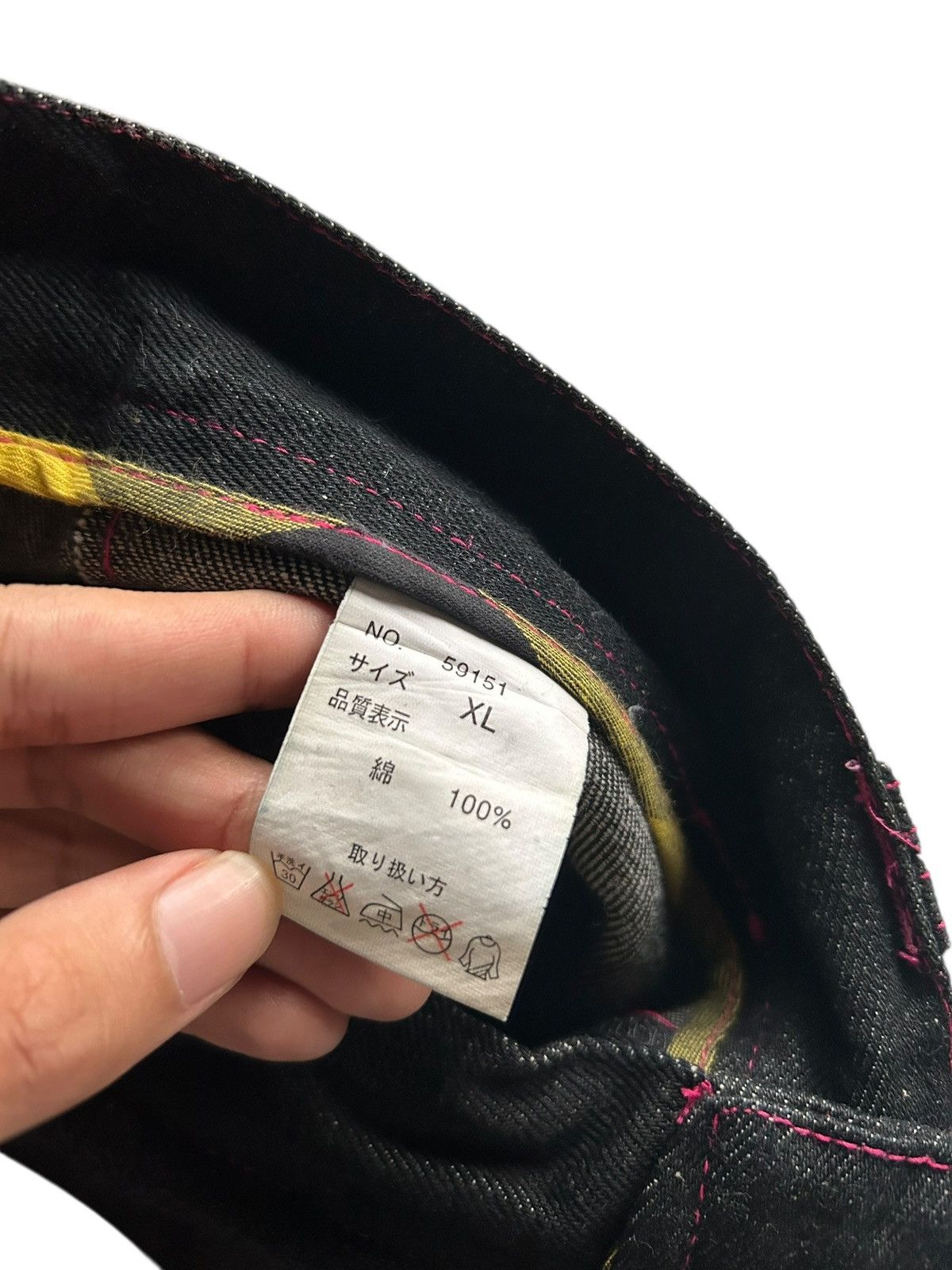 If Six Was Nine × Japanese Brand × Kapital Double Waist Japanese Punk Bondage Denim Jeans Size US 33 - 10 Thumbnail
