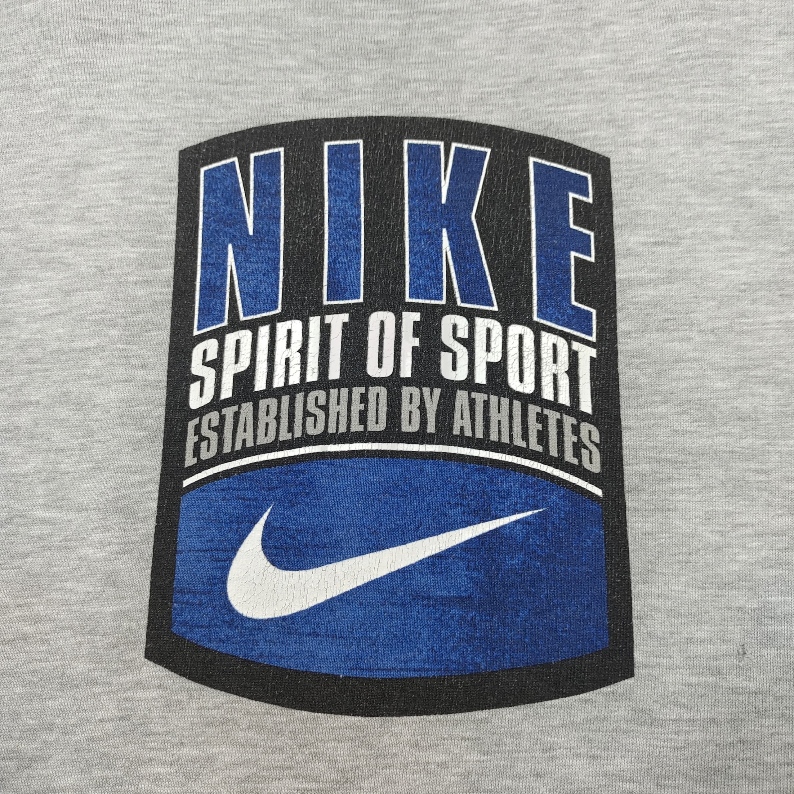 Nike × Vintage VINTAGE TRASHED NIKE SPIRIT OF SPORT LONG SLEEVE T SHIRT Size US L / EU 52-54 / 3 - 3 Thumbnail