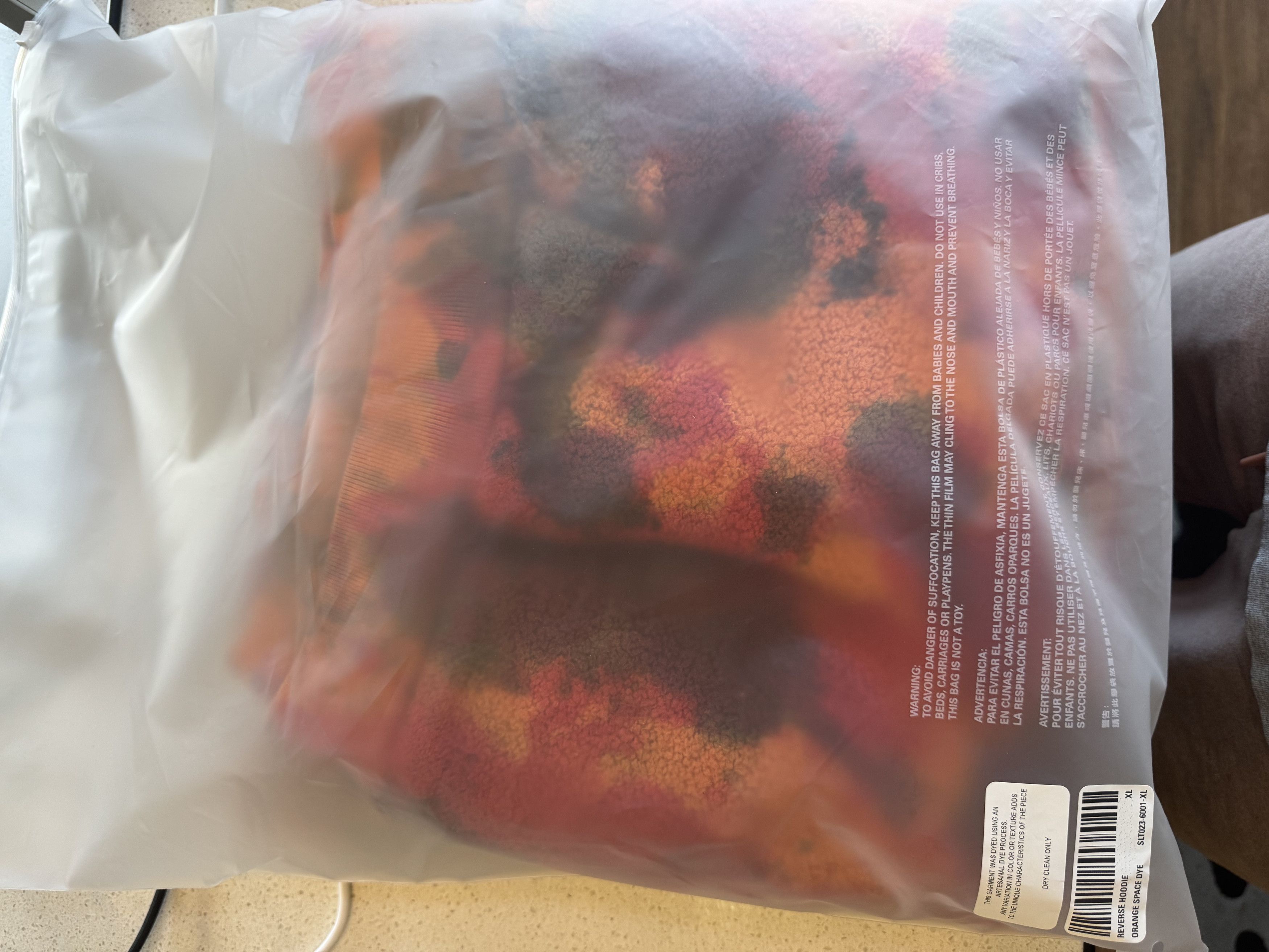 SKYLRK SKYLRK REVERSE HOODIE - ORANGE SPACE DYE Size US XL / EU 56 / 4 - 3 Thumbnail