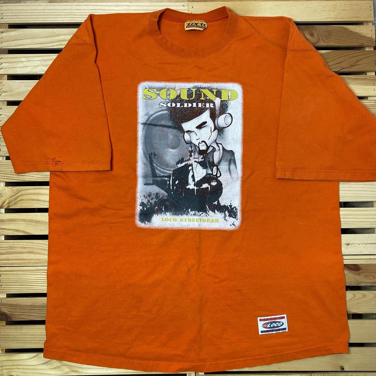 Other Vintage Loco Street Gear Orange Y2K Hip Hop Tee Size 3XL Size US XXL / EU 58 / 5 - 1 Thumbnail