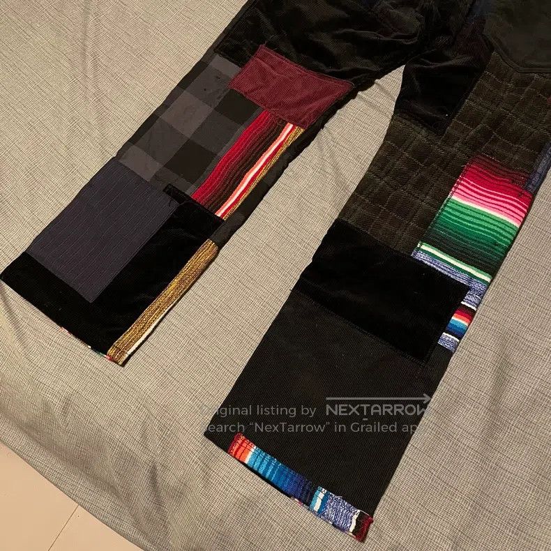 Junya Watanabe Junya Watanabe size L Corduroy ethnic pattern mixed denim Size US 27 - 3 Thumbnail