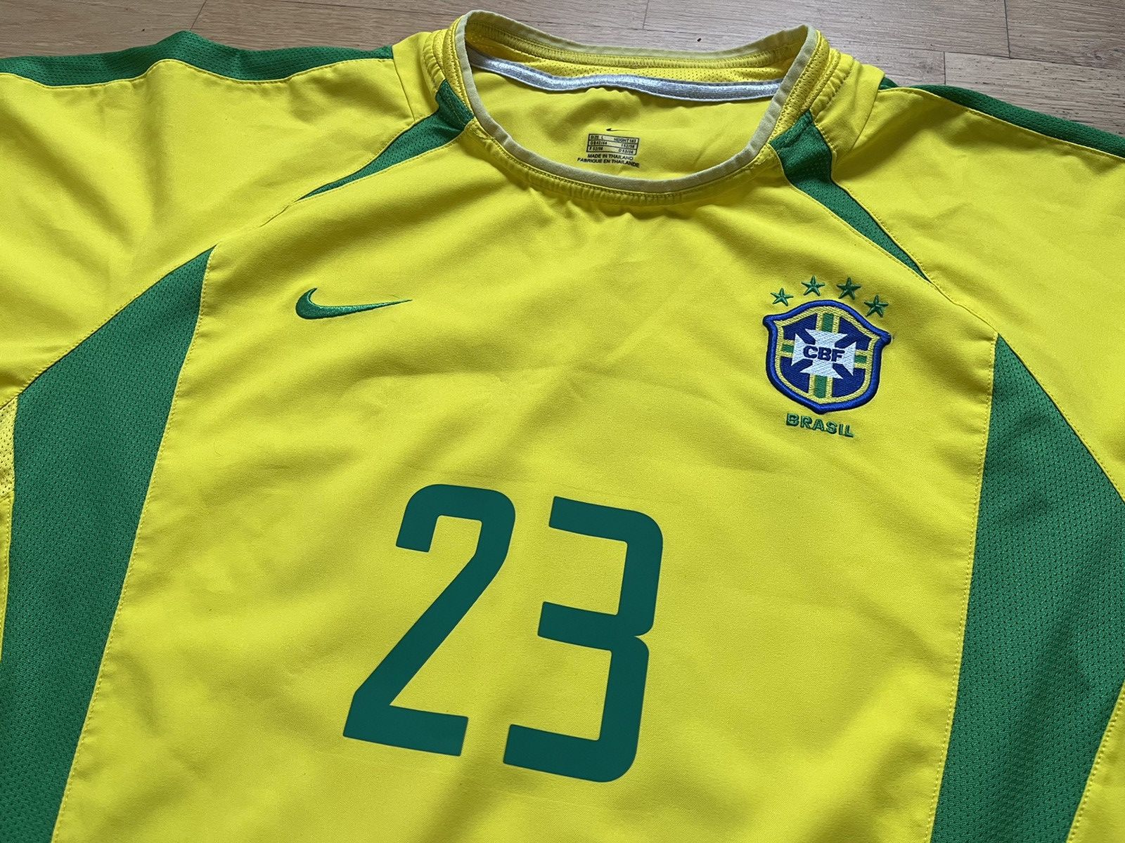 Nike Nike Brazil World Cup 2002 Kaka Jersey Size US L / EU 52-54 / 3 - 4 Thumbnail