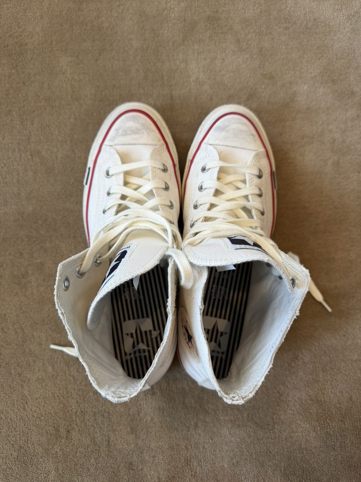Madhappy Madhappy Converse Vintage White Size US 9 / EU 42 - 6 Thumbnail