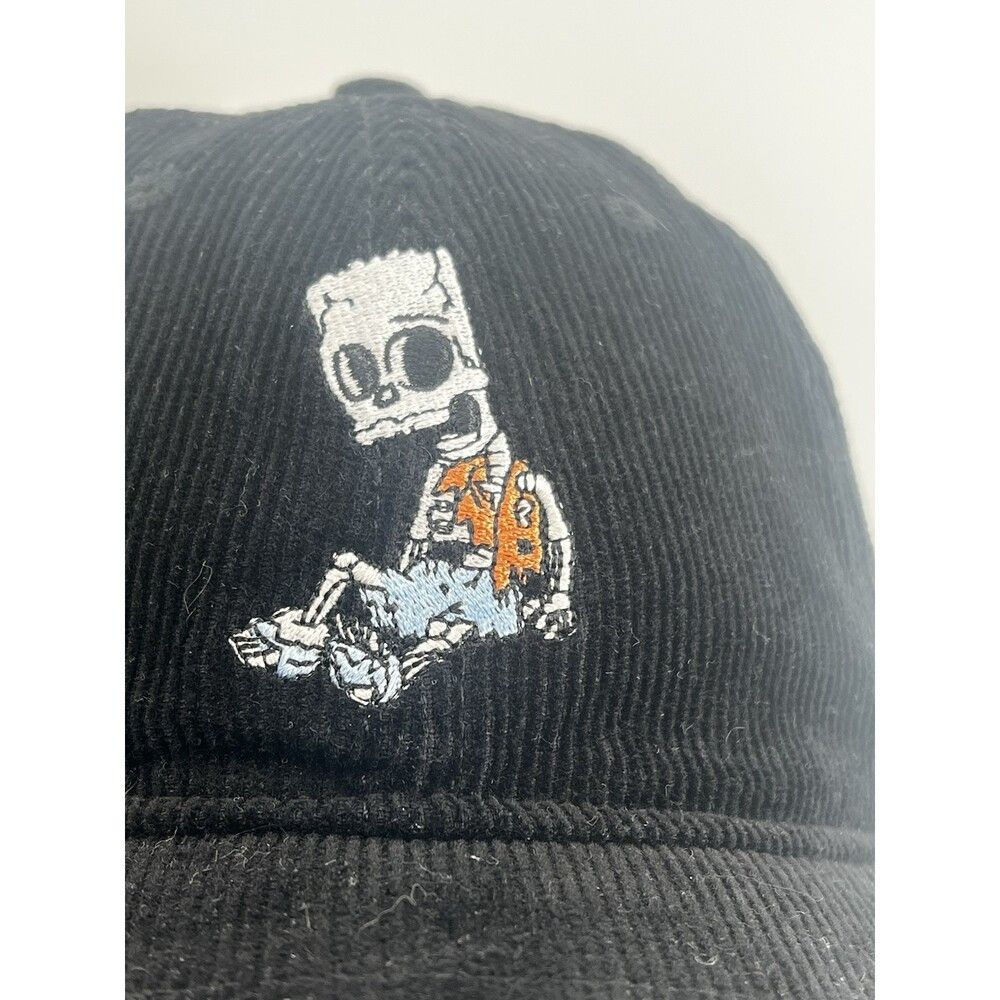 Mad Engine NEW The Simpsons Bart Skeleton Corduroy Dad Hat MAD Engine Size ONE SIZE - 3 Thumbnail