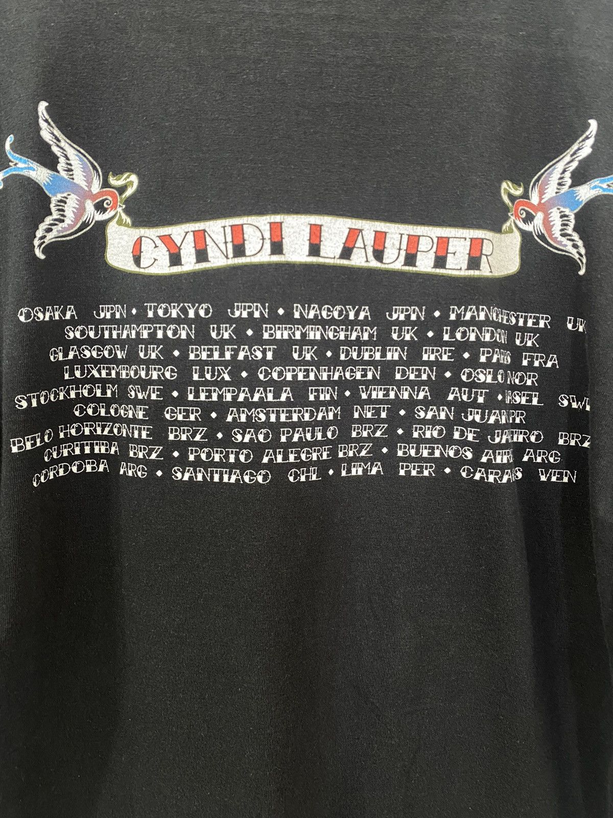 ✅ VINTAGE CYNDI LAUPER actress dance new wave rare tee shirt