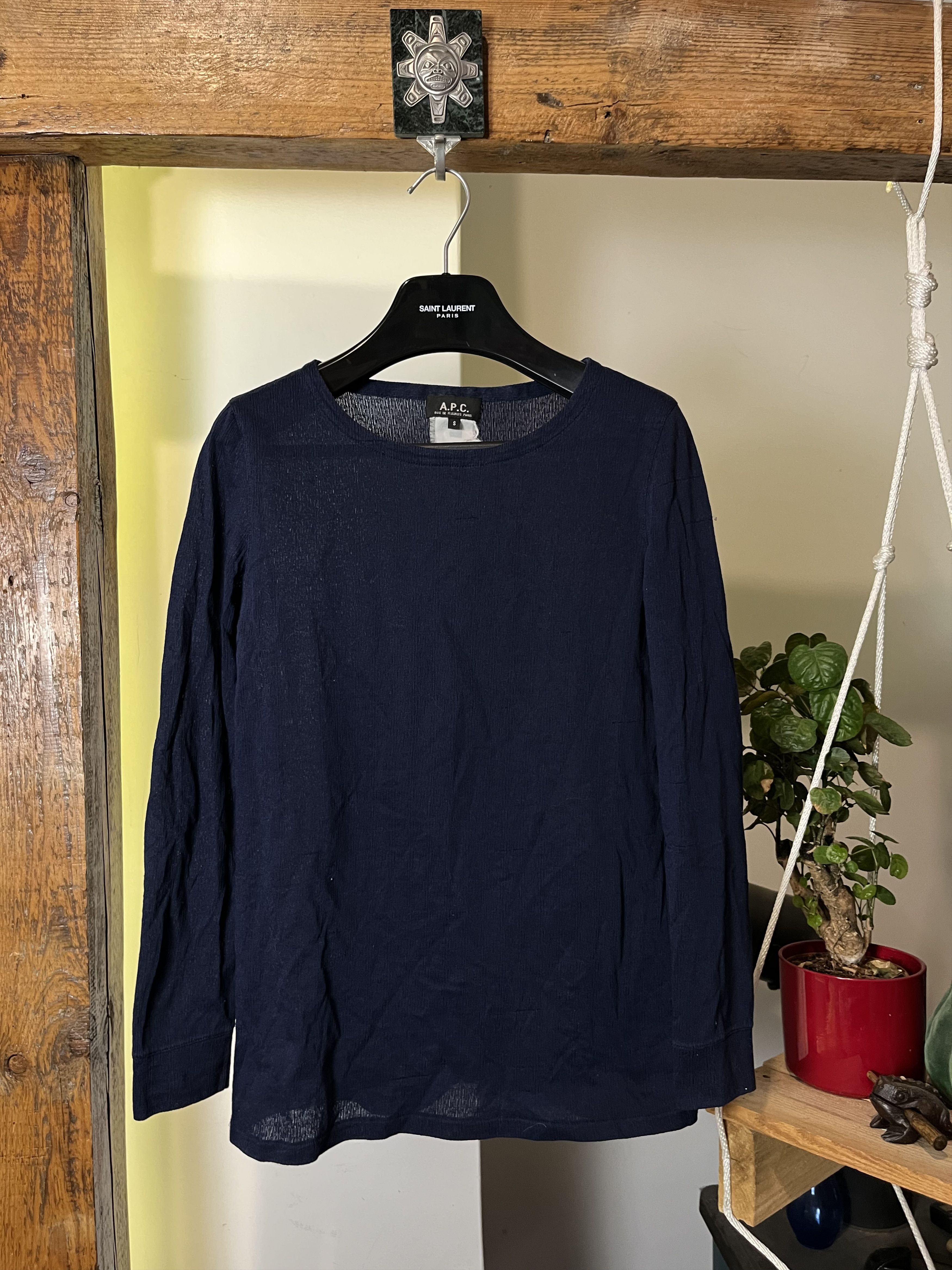 A.P.C. × Japanese Brand A.P.C. Rue Madame Paris for Japan Minimalist Lin Longsleeve Size S / US 4 / IT 40 - 1 Thumbnail