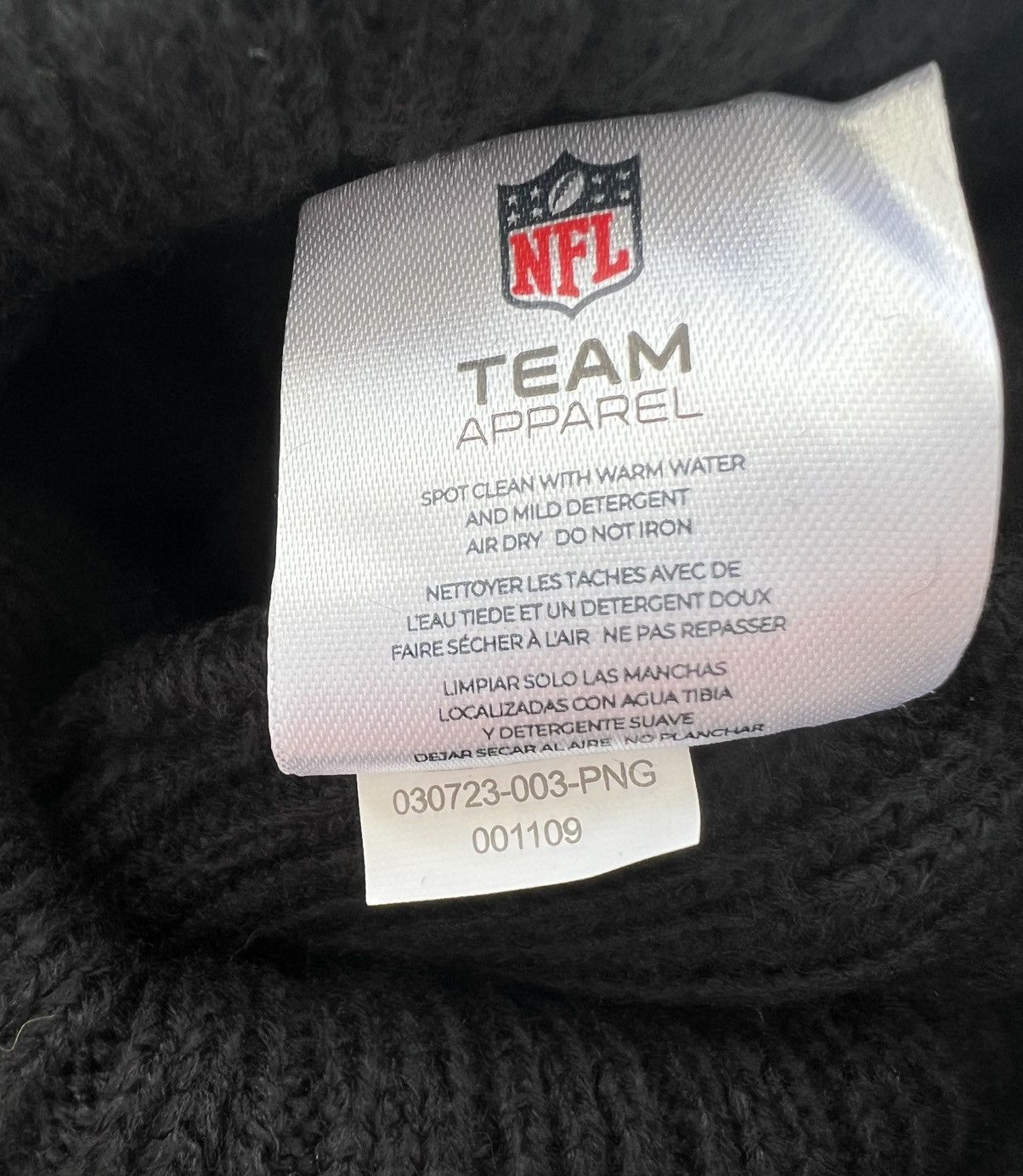 NFL Licensed NFL Pittsburg Steelers Knit Football Beanie Hat Size ONE SIZE - 5 Thumbnail