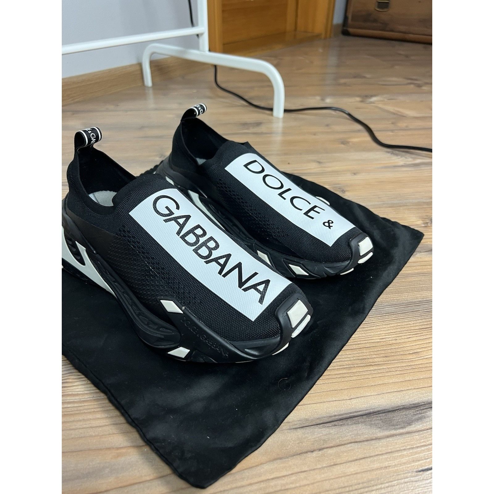 Dolce & Gabbana MINT! Dolce&Gabbana Black Fast Sneakers Size 44.5 / 10.5 Size US 10.5 / EU 43-44 - 6 Thumbnail