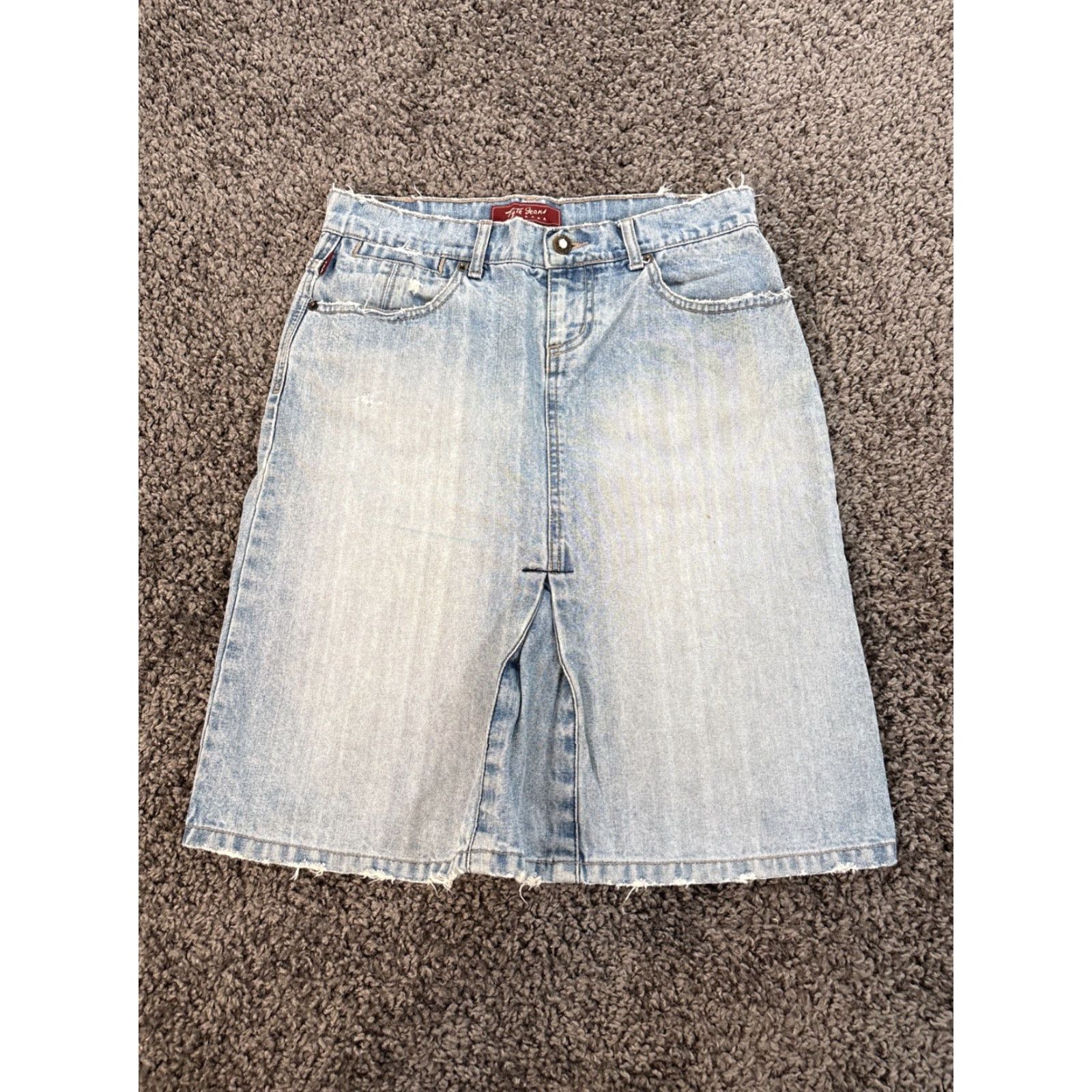 Vintage VINTAGE Tyte Jeans Womens Jeans 28 Midi Light Wash Embroidered Distressed 90s Blue Denim Womens M Size 28" / US 6 / IT 42 - 6 Thumbnail