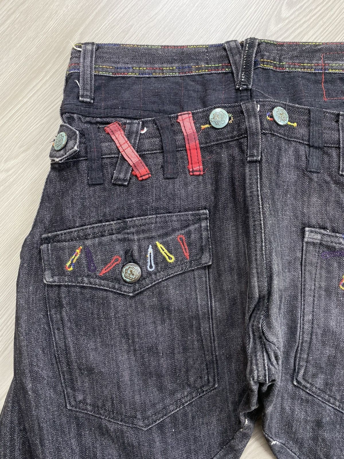 Number (N)ine 🇯🇵2000s Breathmint Double Waist Punk Multipocket Y2K Jeans Size US 29 - 15 Thumbnail