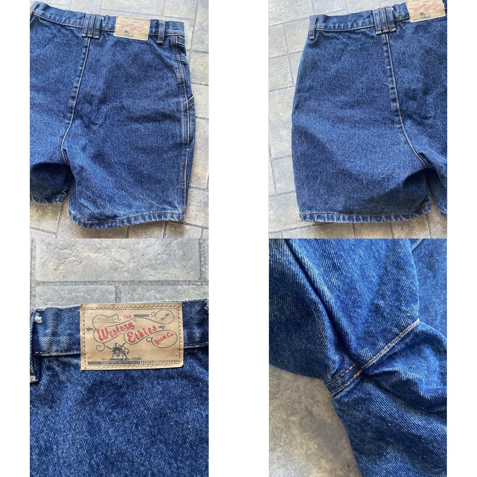 Denime Vintage Western Ethics Shorts Women’s Blue Denim Size 7/8 Made In Hong Kong Size 28" / US 6 / IT 42 - 9 Thumbnail