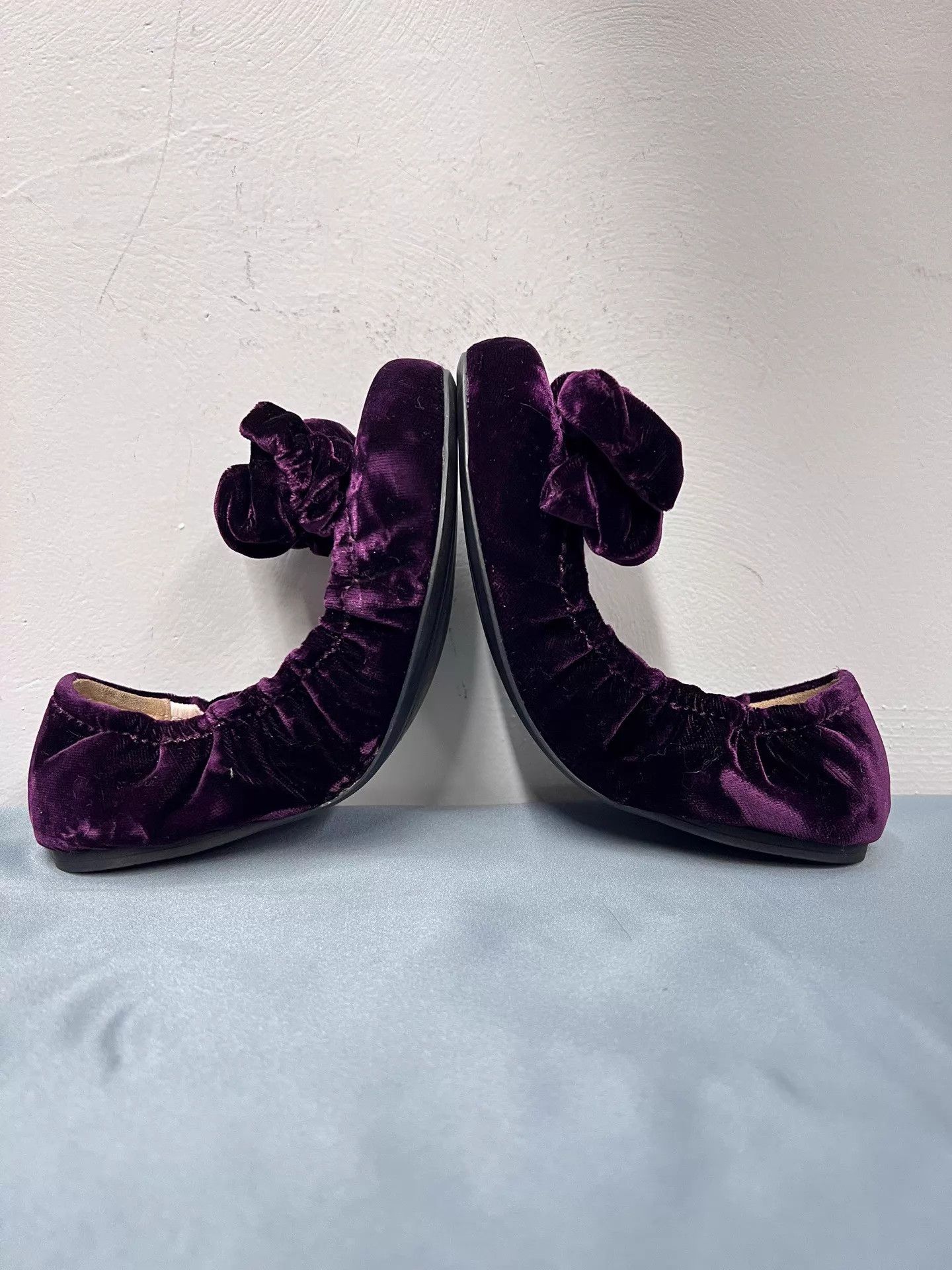 Miu Miu MIU MIU Velvet Bow Flat Ballet Shoes 36 New BF4097 Size US 5.5 / IT 35.5 - 5 Thumbnail