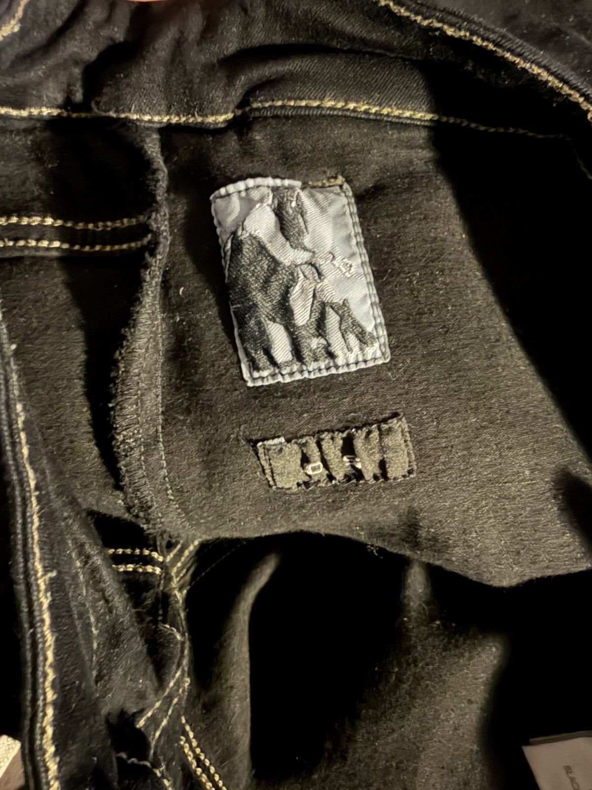 Rick Owens Drkshdw Rick Owens DRKSHDW FW16 “Mastodon” Matte Black Skirted Denim Size US 34 / EU 50 - 4 Thumbnail