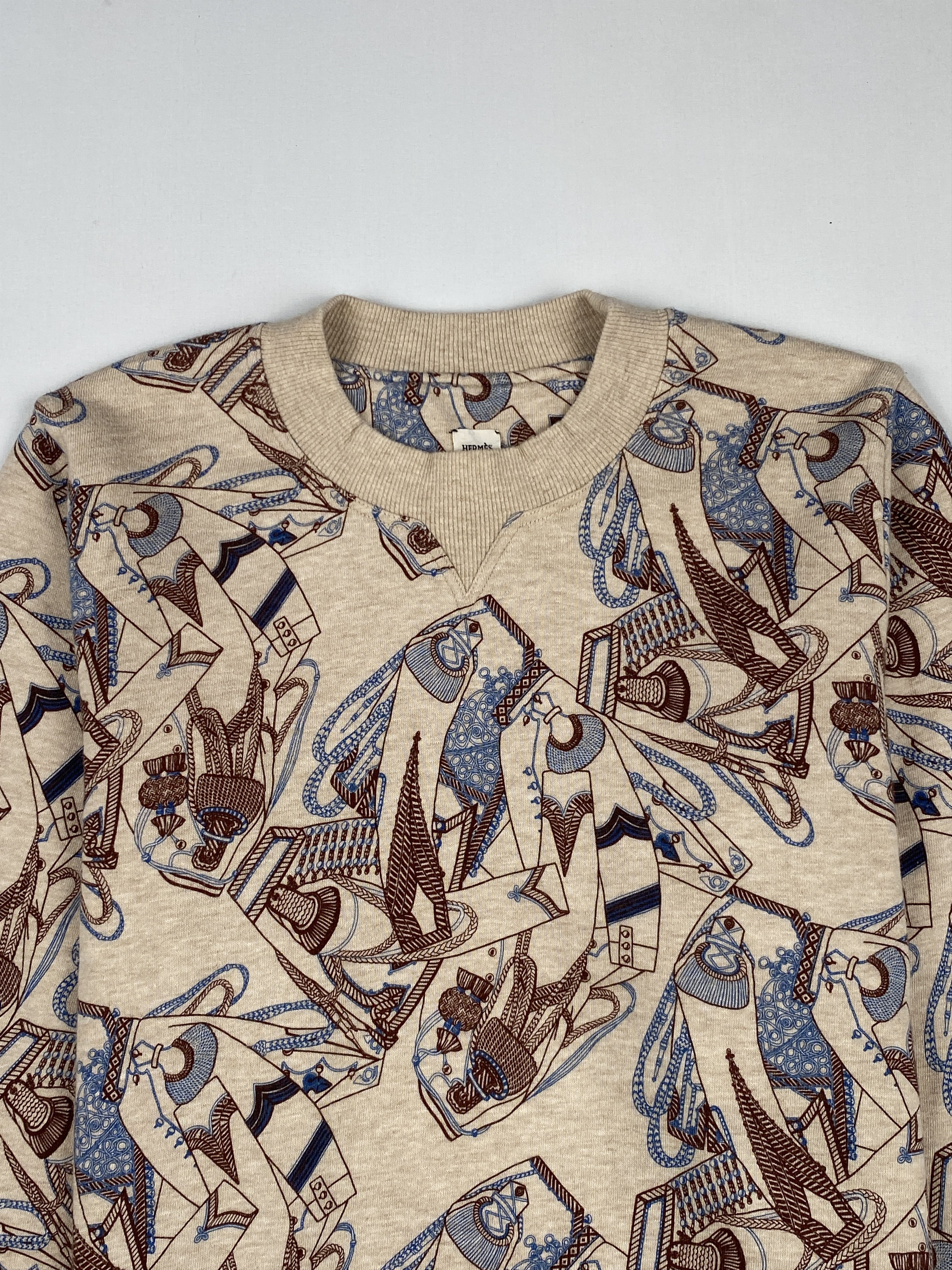 Hermes "Zouaves et Dragons Finesse" Sweatshirt Size XS / US 0-2 / IT 36-38 - 3 Thumbnail