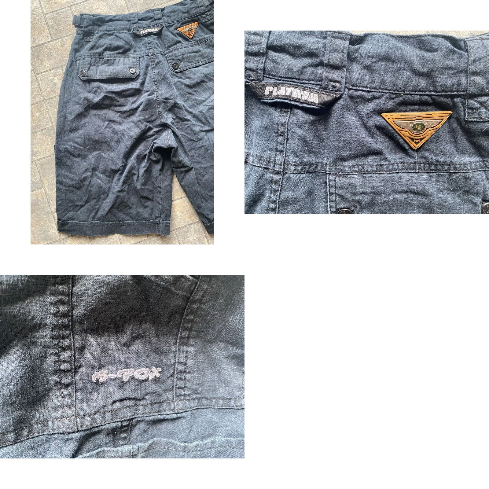 Vintage Hip Hop History Shorts Men L Black Hip Hop History Fox Adjustable 32-36 Platinum B Size US 33 - 9 Thumbnail