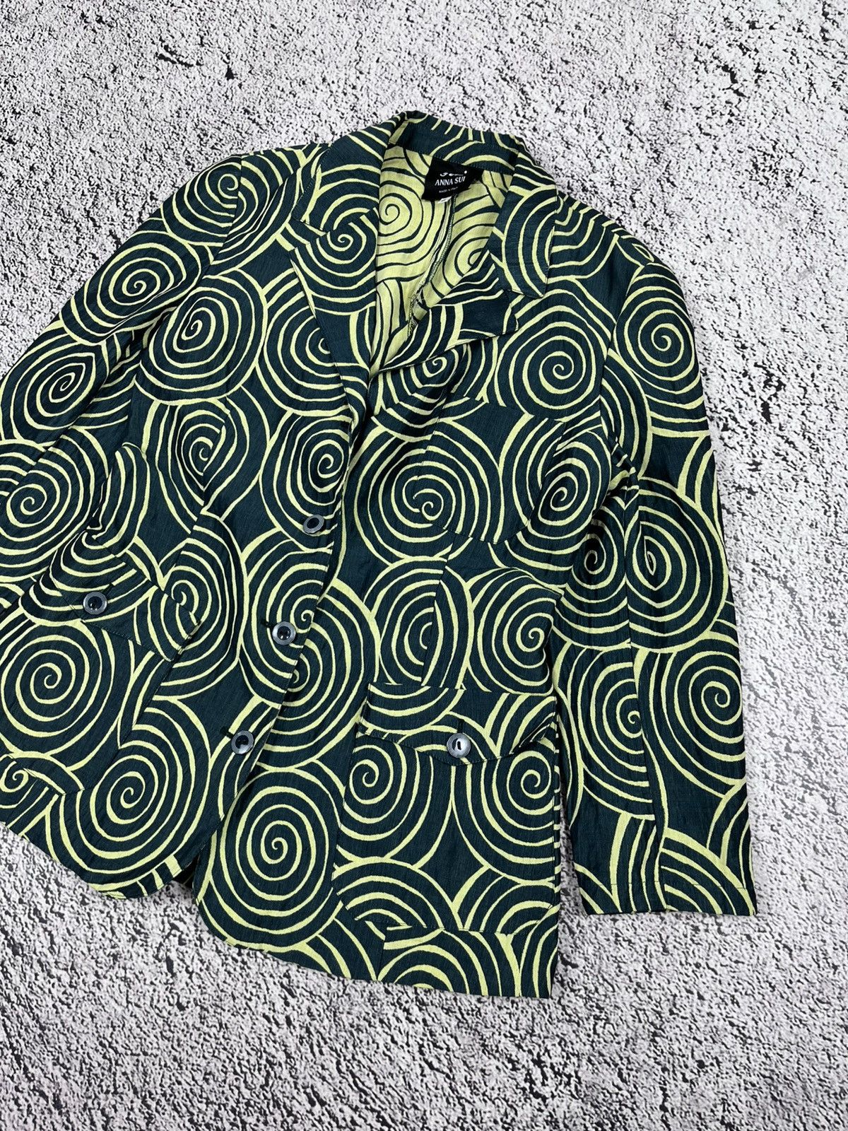 Anna Sui Vintage 90s Anna Sui Abstract Luxury Blazer size 46 Size L / US 10 / IT 46 - 3 Thumbnail