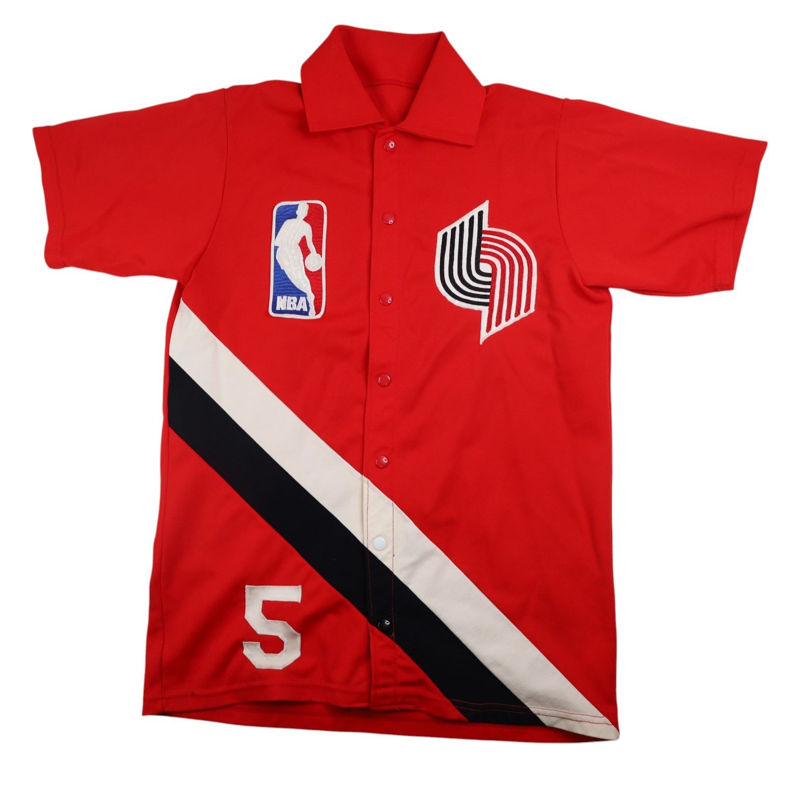 NBA × Vintage VTG Game Worn Medalist Sand Knit Portland Blazers Jersey Size US M / EU 48-50 / 2 - 1 Thumbnail
