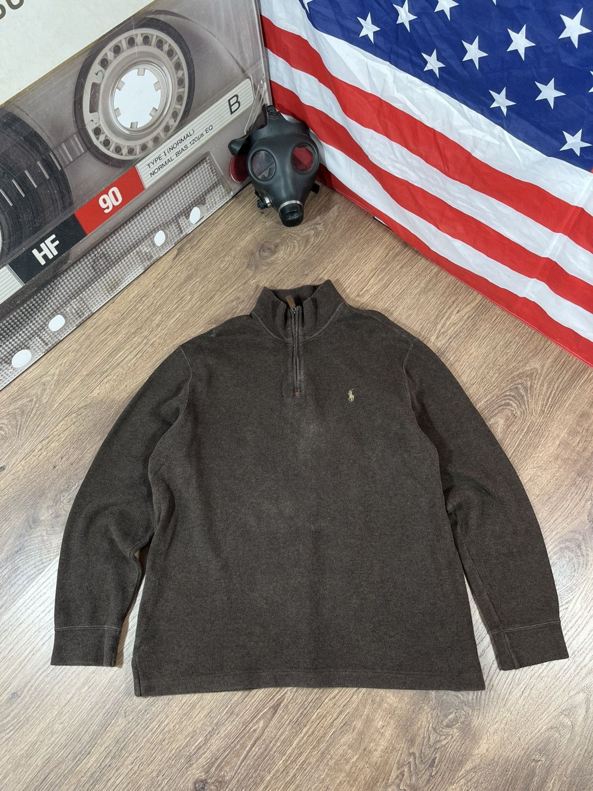 Ralph Lauren Vintage Polo Ralph Lauren 1/3 Zip Sweater Y2K Size US L / EU 52-54 / 3 - 1 Thumbnail