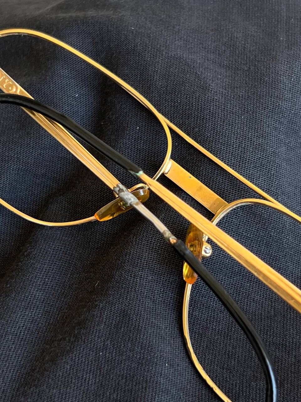 Tiffany & Co. Tiffany T396 Gold Plated frame 90s vintage USED ONLY FRAME Size ONE SIZE - 12 Thumbnail