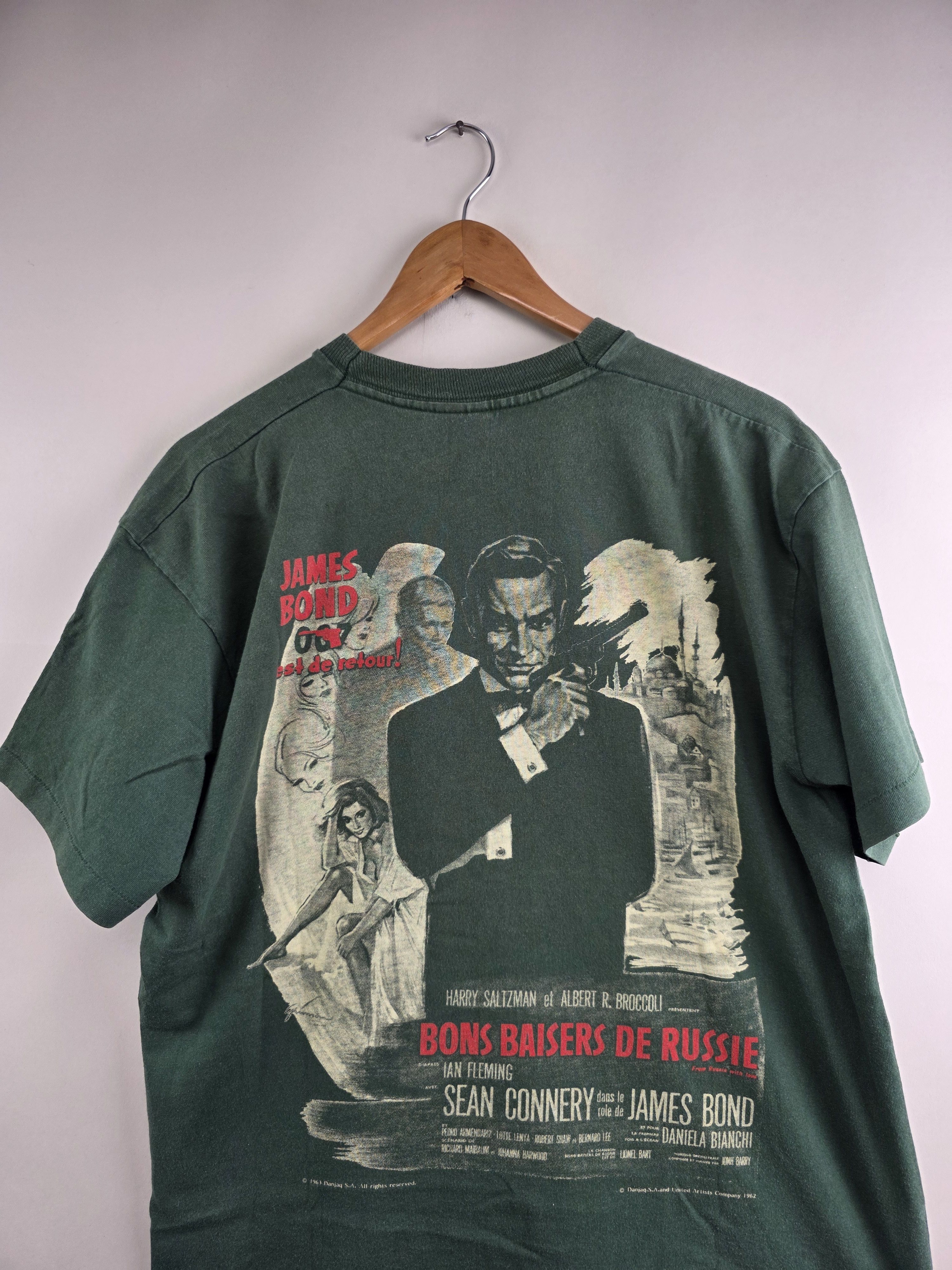 Vintage 90s James Bond Vintage Movie Tee L 22" 28" Size US L / EU 52-54 / 3 - 7 Thumbnail