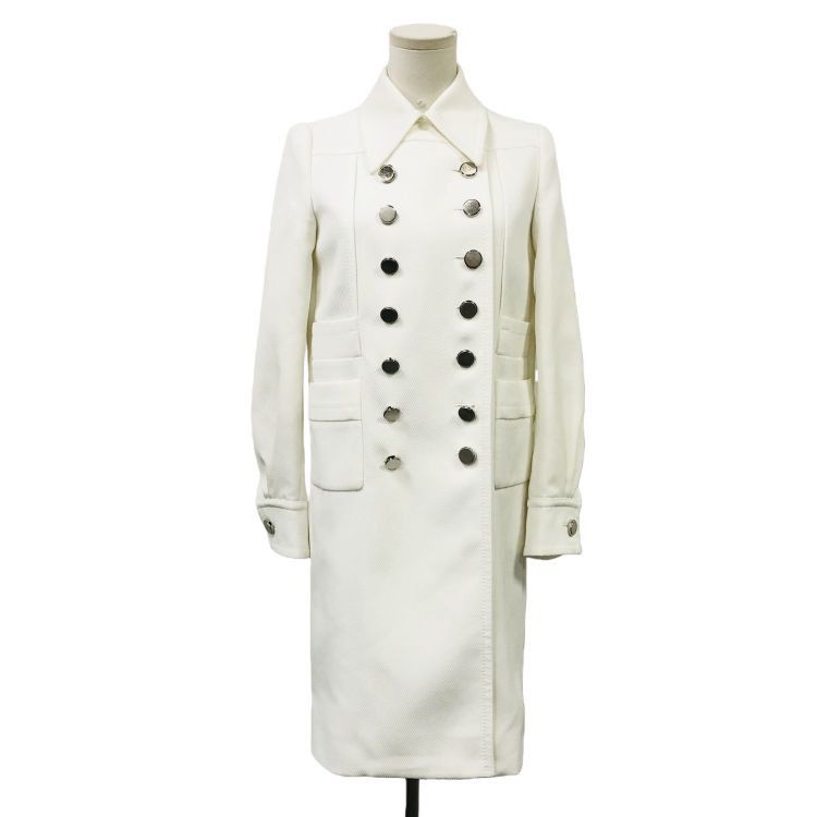 Miu Miu Miu Miu White Double Breasted Coat Size 38 Size XS / US 0-2 / IT 36-38 - 1 Thumbnail