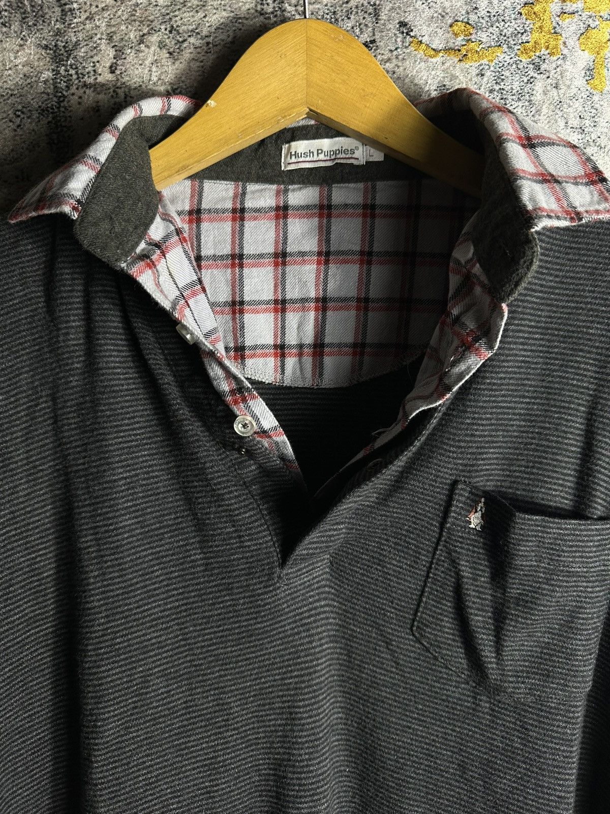 Hush Puppies 2000s IFSIXWASNINE LGB STYLE WESTERN DOUBLE LAYER TEE SHIRT Size US L / EU 52-54 / 3 - 4 Thumbnail
