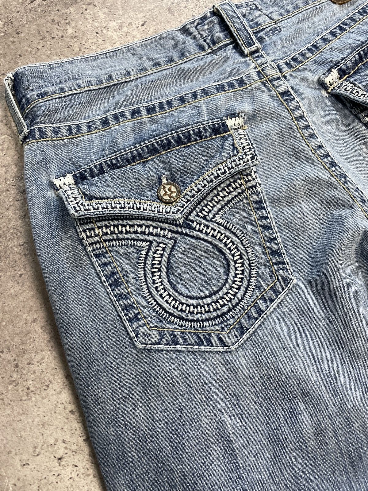 True Religion Vintage Y2K Big Star Like True Religion Y2K Distressed Jeans Size US 36 / EU 52 - 7 Thumbnail