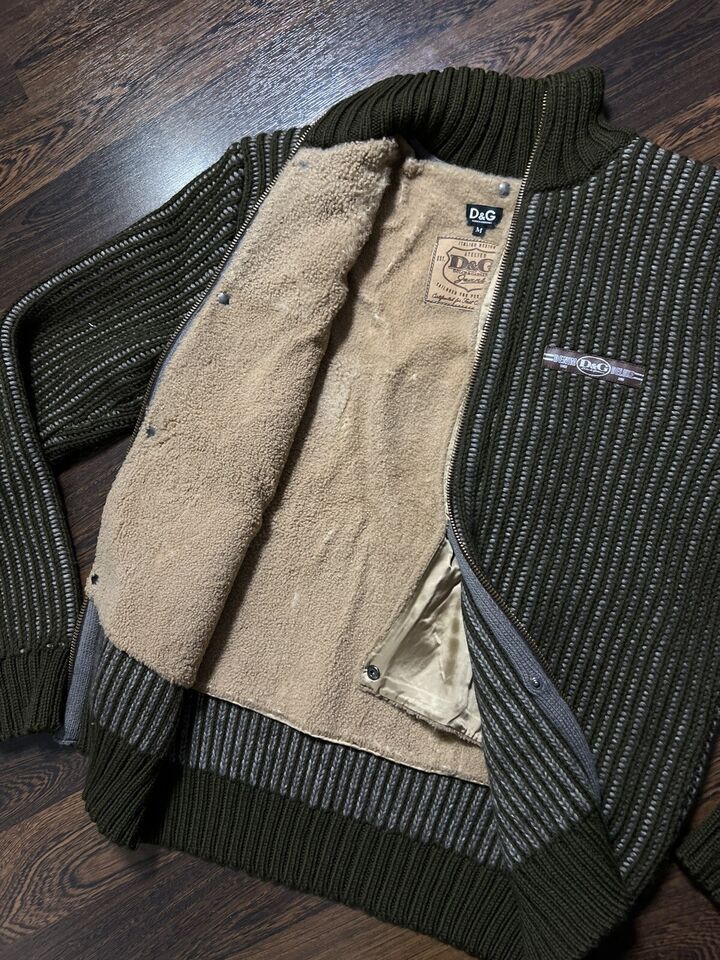 Dolce & Gabbana Dolce&Gabbana Cardigan Lining Lamb Fur Brown Size M Size US M / EU 48-50 / 2 - 22 Thumbnail