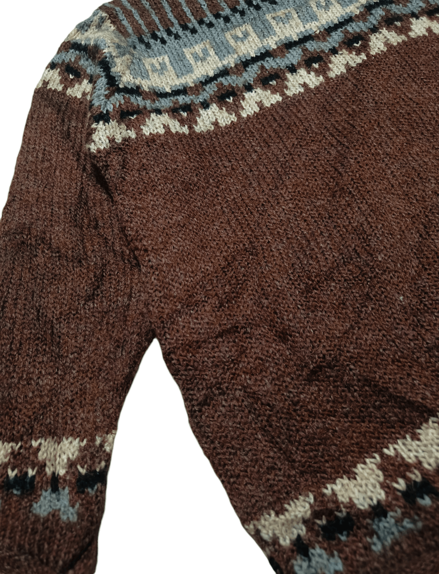 Other Vintage 80s CLAUDIA D Ethnic Motifs Pattern Knit Sweater Size US L / EU 52-54 / 3 - 4 Thumbnail