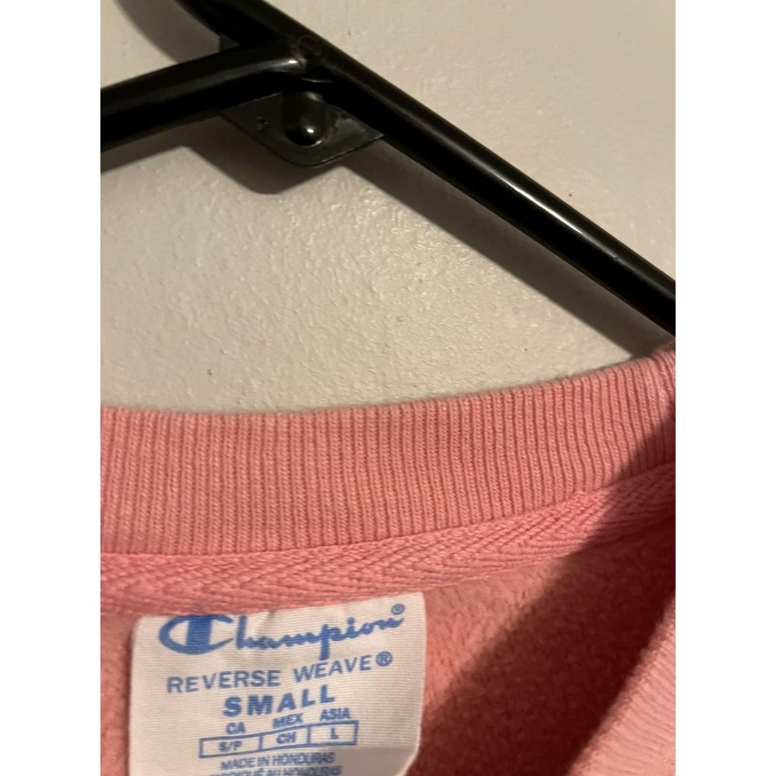 Champion Champion Reverse Weave Ladies Light Pink Crewneck Sweatshirt - Womens Small - Size S / US 4 / IT 40 - 4 Thumbnail
