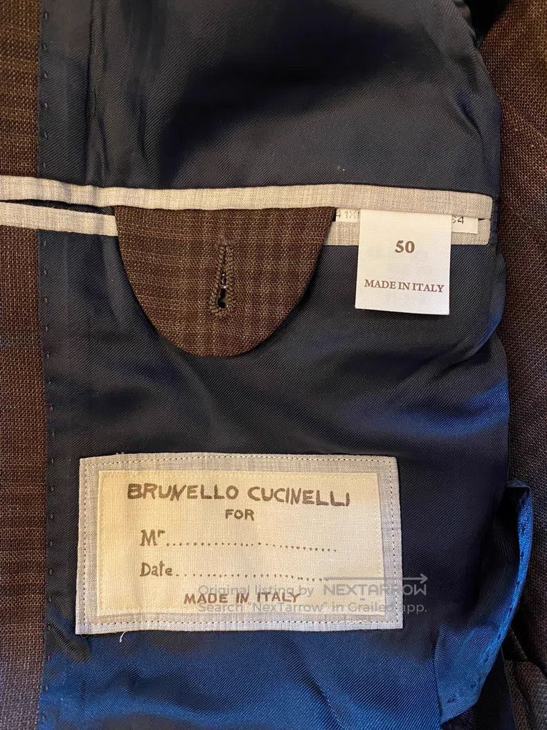 Brunello Cucinelli Brunello Cucinelli Suit jacket, pure wool fabric Size 50L - 5 Thumbnail