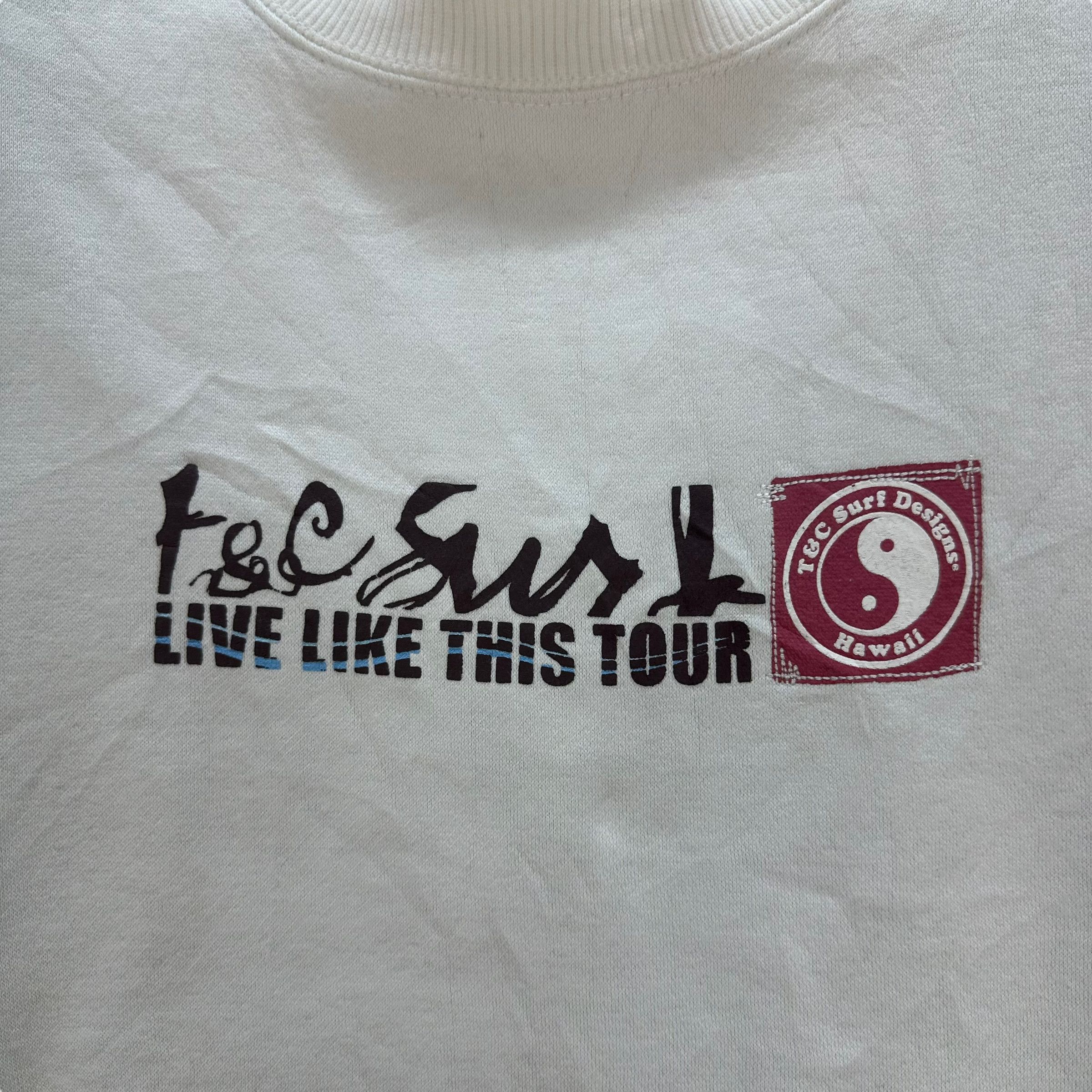 Japanese Brand T&C SURF DESIGNS HAWAII BIG LOGO SWEATSHIRTS #8425-008 Size US M / EU 48-50 / 2 - 3 Thumbnail