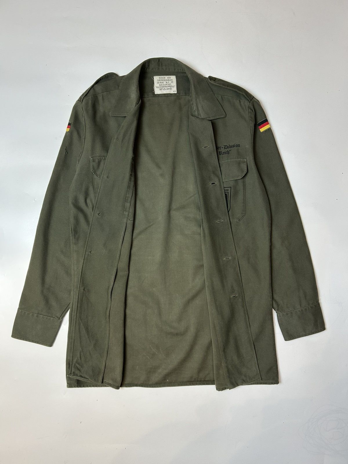 Vintage VINTAGE GERMAN WAHLER MILITARY SHIRT Size US M / EU 48-50 / 2 - 2 Thumbnail