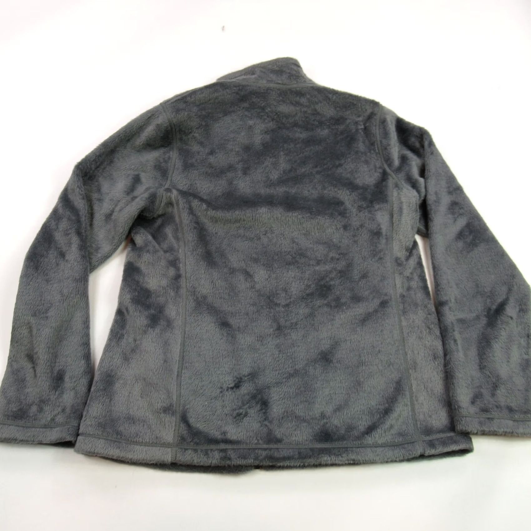 Vintage Womens Jacket Large Gray Long Sleeve Full Zip Lightweight Reversible Pockets Size L / US 10 / IT 46 - 4 Thumbnail