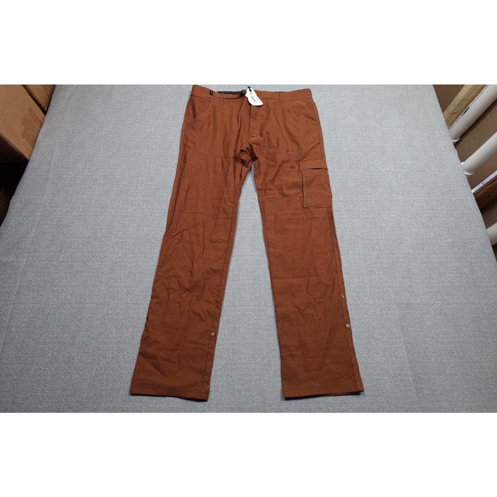 Prana prAna Stretch Zion Slim Pant II Men 38x34 Brown Hiking Travel Khakis Outdoor NWT Size US 38 / EU 54 - 3 Thumbnail
