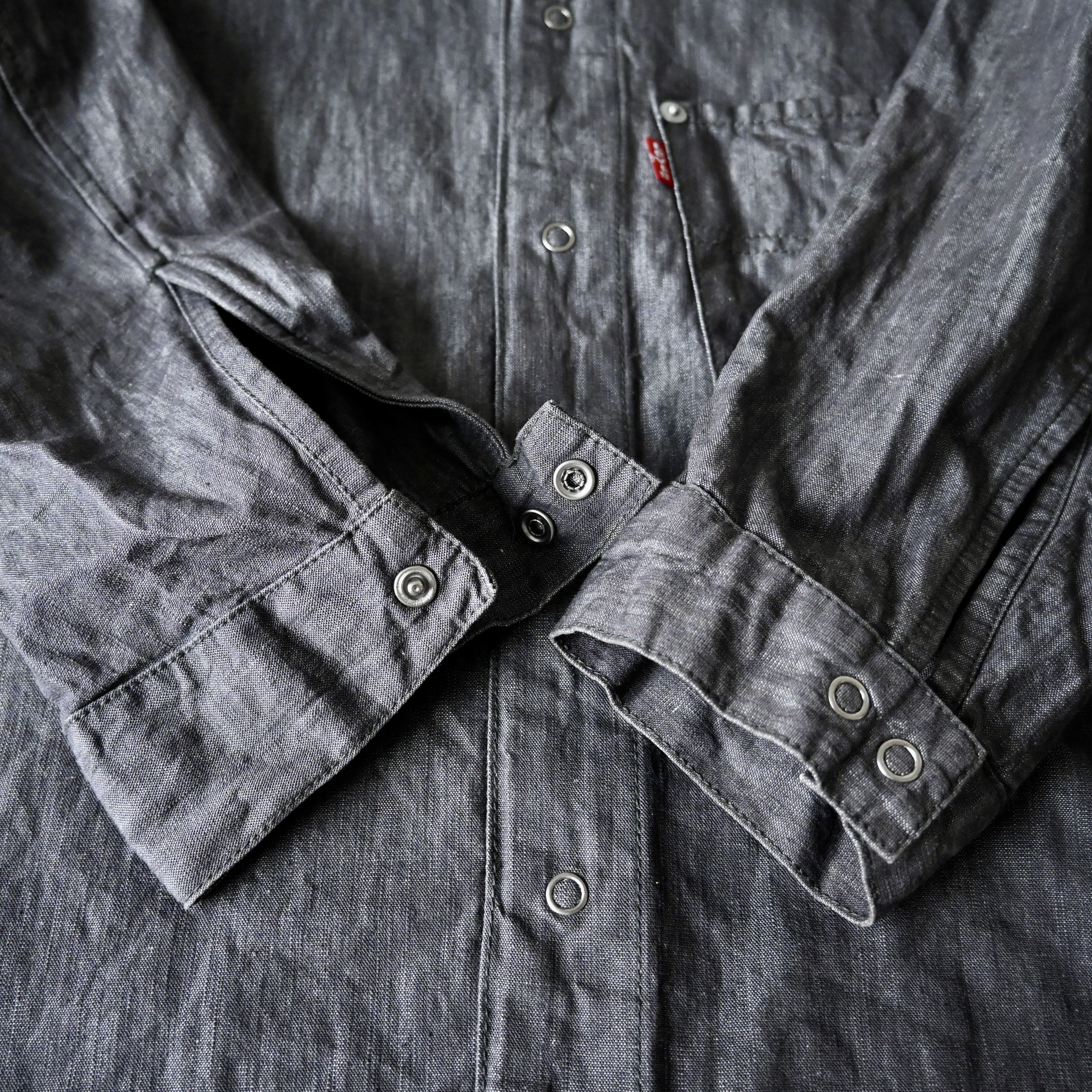 Levi's VTG 2000s Levi's ENGINEERED JEANS cotton linen work shirt Size US L / EU 52-54 / 3 - 15 Thumbnail