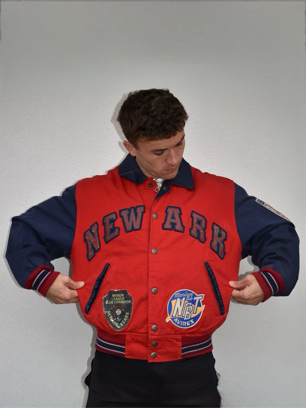 Vintage Avirex Newark Bears Varsity Jacket (S)