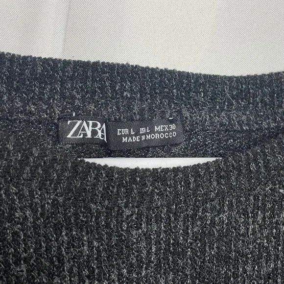 Zara ZARA Long Sleeve Ribbed Sweater Mini Dress Size L Size L / US 10 / IT 46 - 6 Thumbnail