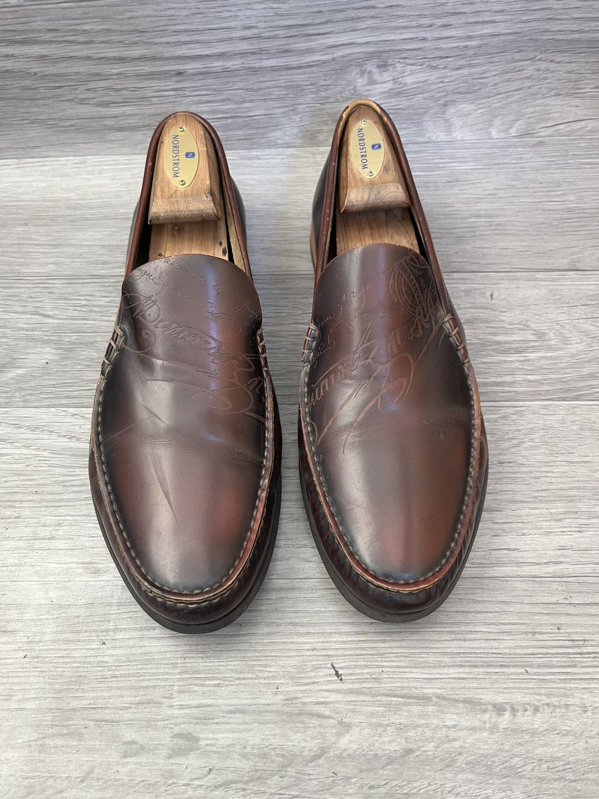 Berluti Berluti scritto penny loafers Size US 7.5 / EU 40-41 - 1 Thumbnail